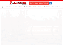 Tablet Screenshot of laramiecrane.com